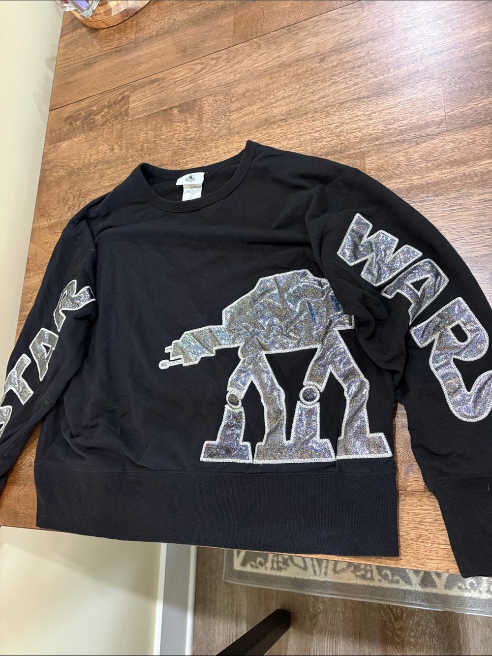 Disney Parks Star Wars AT-AT Imperial Walker Sweatshirt Pullover Black Medium